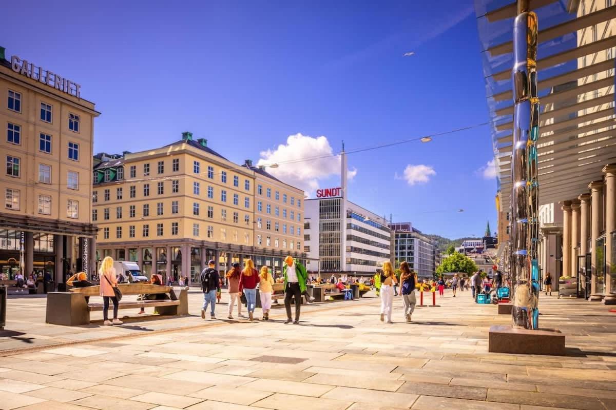 Dinbnb Apartments I Mid-City Luxury With Mini Balcony And Smart Tv & Sound System Bergen Exterior foto